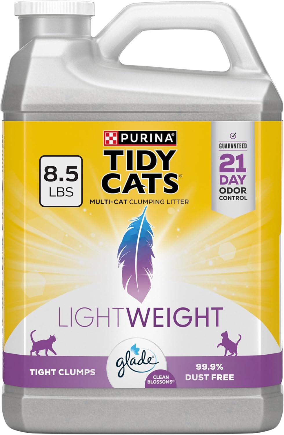 Purina Tidy Cats LightWeight With Glade Clean Blossoms Multi-Cat, Clumping, Low Dust, Scented Cat litter - 17 lb. Box - Image 11