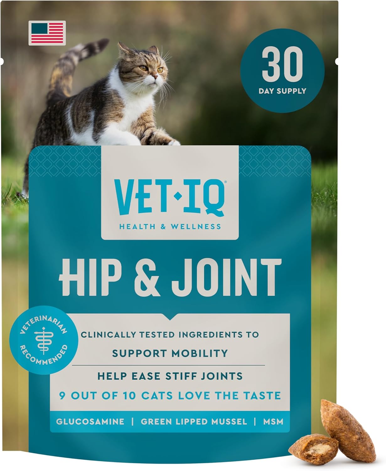 VetIQ Advanced Hip & Joint Chews For Dogs, 60 Count, Chicken Flavored Supplements Made with Glucosamine, Omega 3's, Chondroitin, MSM & Green Lipped Mussel, Increases Mobility & Maintains Muscles - Image 9