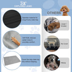 Explore Land washable kennel pan protector non slip spandex backing view