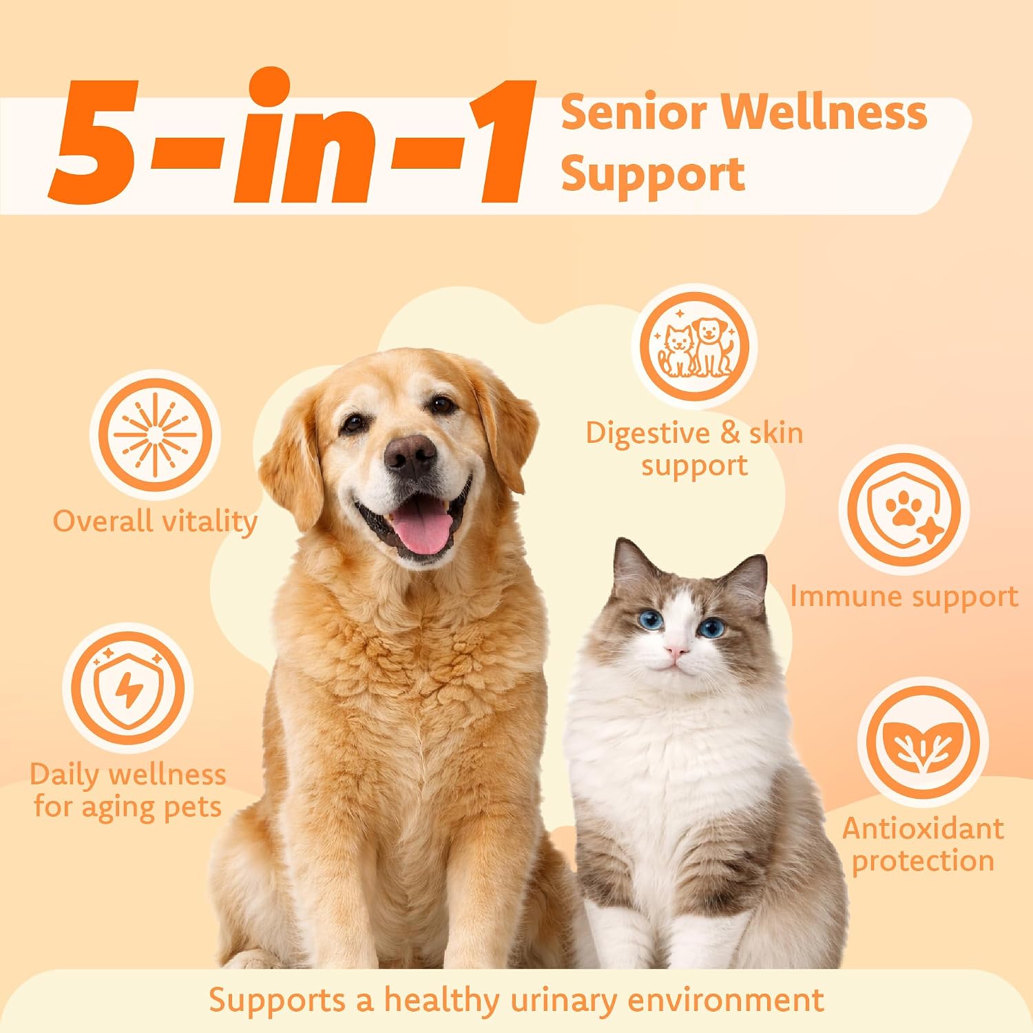 Close up of Lovita Pets chicken flavored wellness capsules