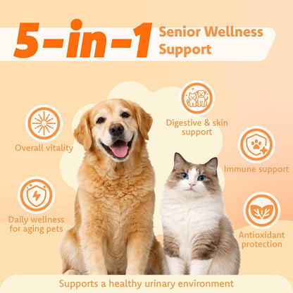 Close up of Lovita Pets chicken flavored wellness capsules
