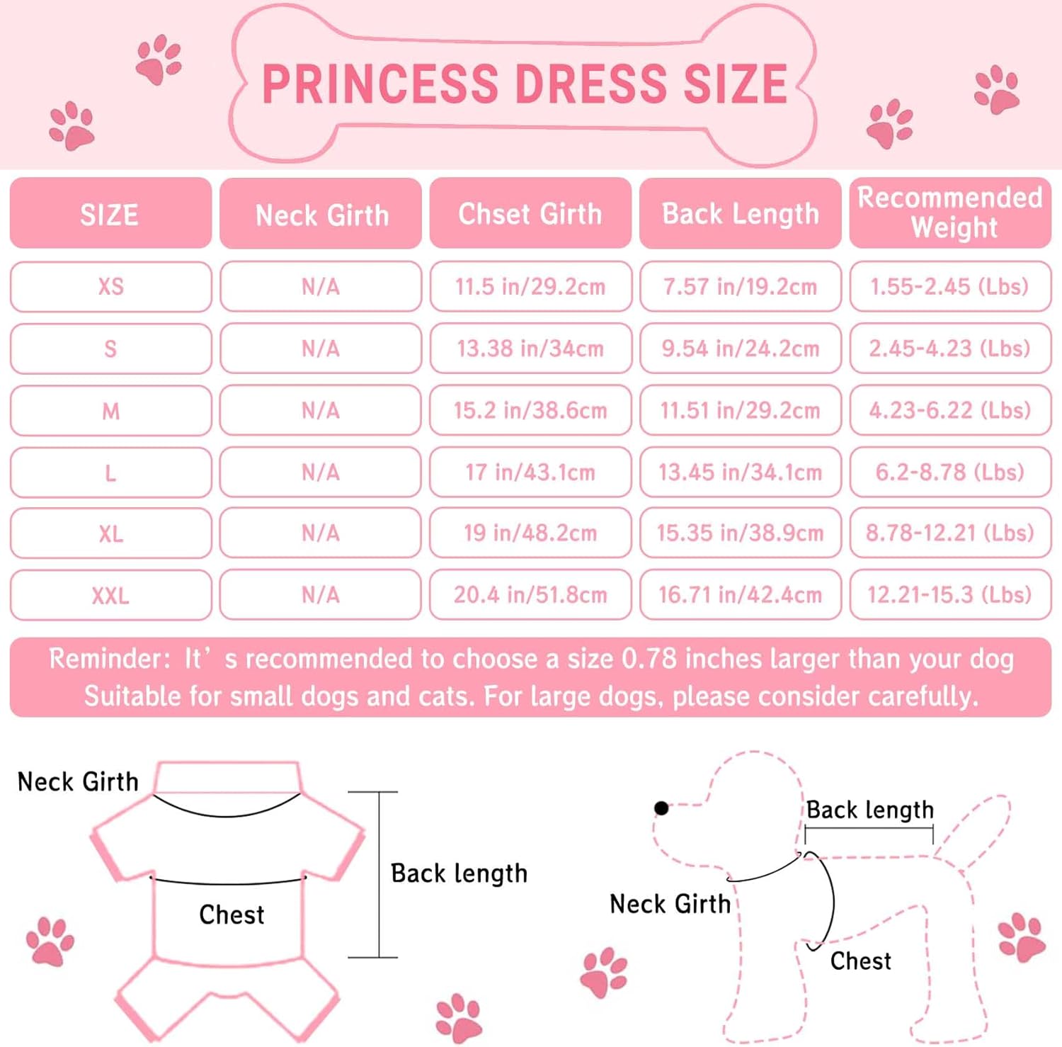 TAPBULL pink puppy princess outfit showcasing the elegant crystal bow detail