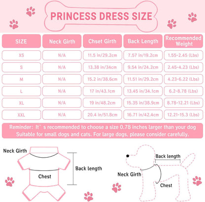TAPBULL pink puppy princess outfit showcasing the elegant crystal bow detail
