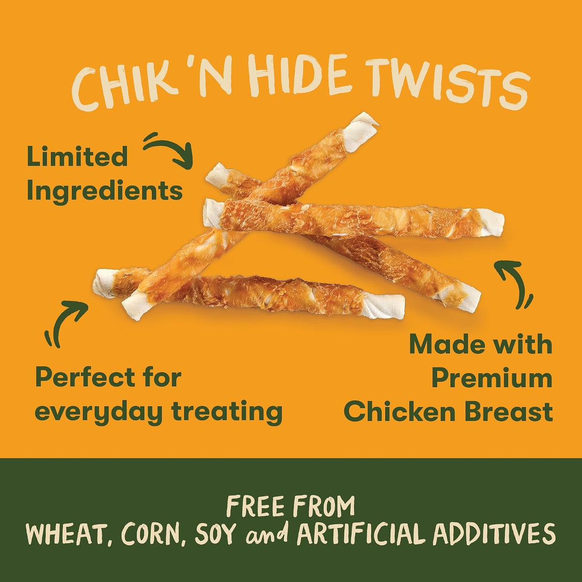 Back packaging view of Pet 'n Shape dog treats showing ingredients and safety testing information