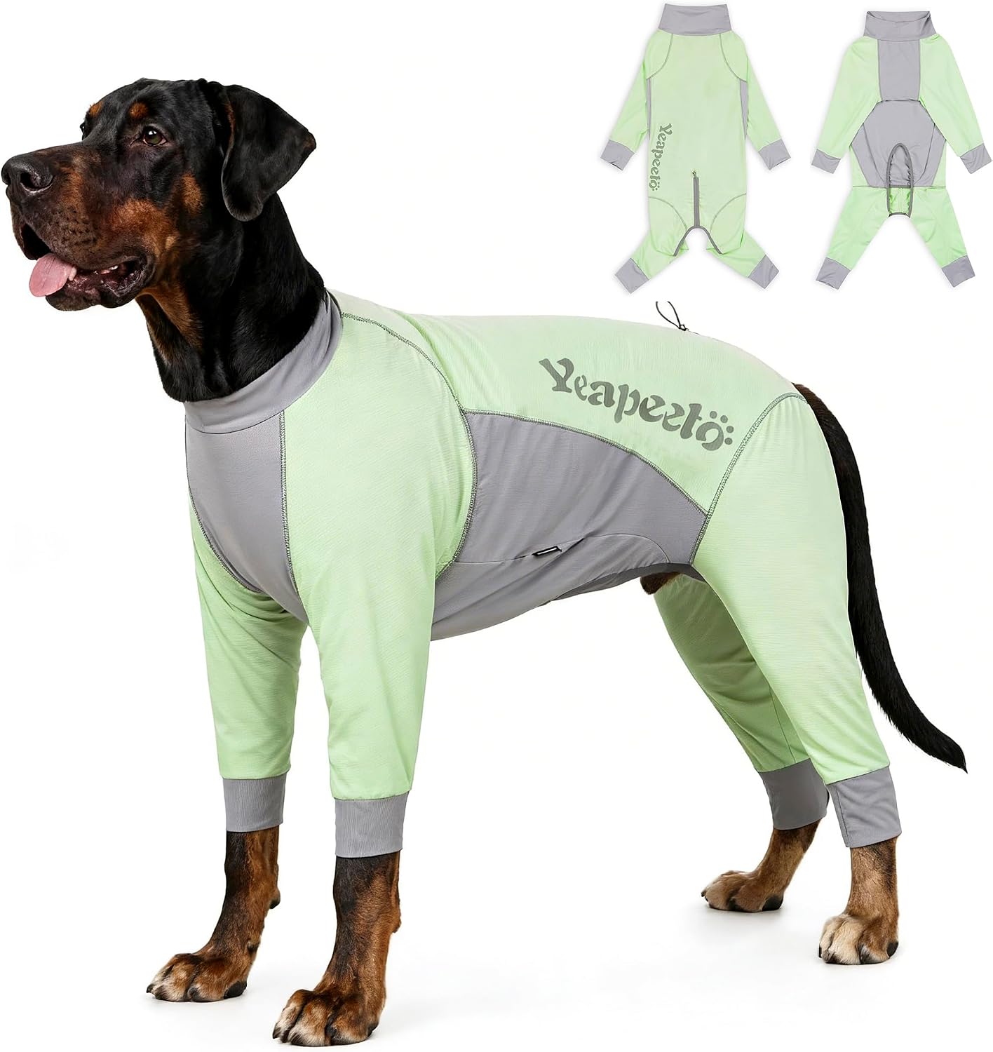 Dog Sun Protection Cooling Suit UPF 50+, Quick-Dry Breathable Jumpsuit for Large & Medium Dogs, Outdoor Dirt-Resistant Shedding Control Pet Apparel (Ice Blue, 4X-Large) - Image 12
