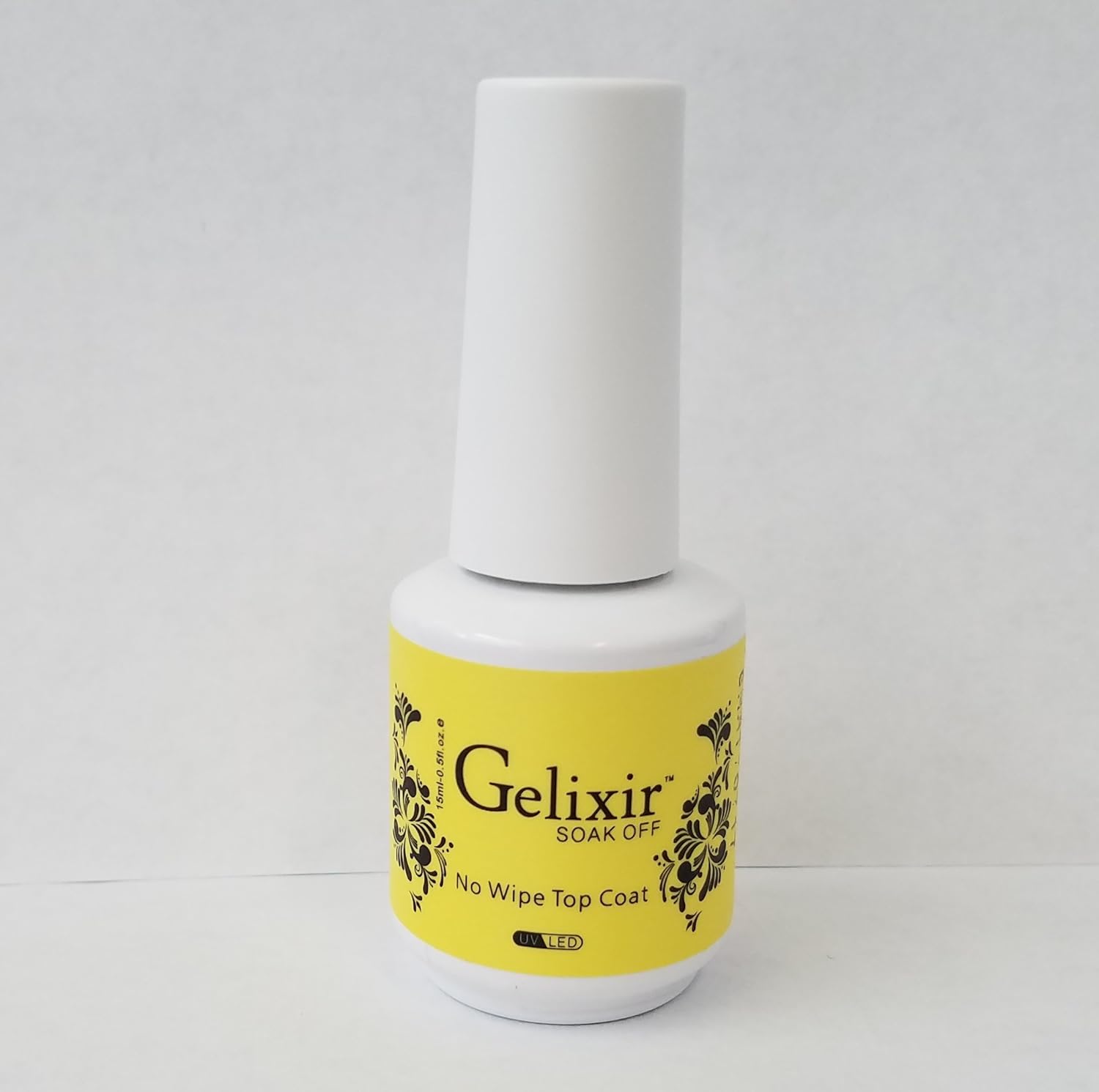 Gelixir Soak Off Gel No Wipe Top Coat bottle front view