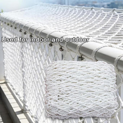 Mozzeilee pet safety rope net for stair railing
