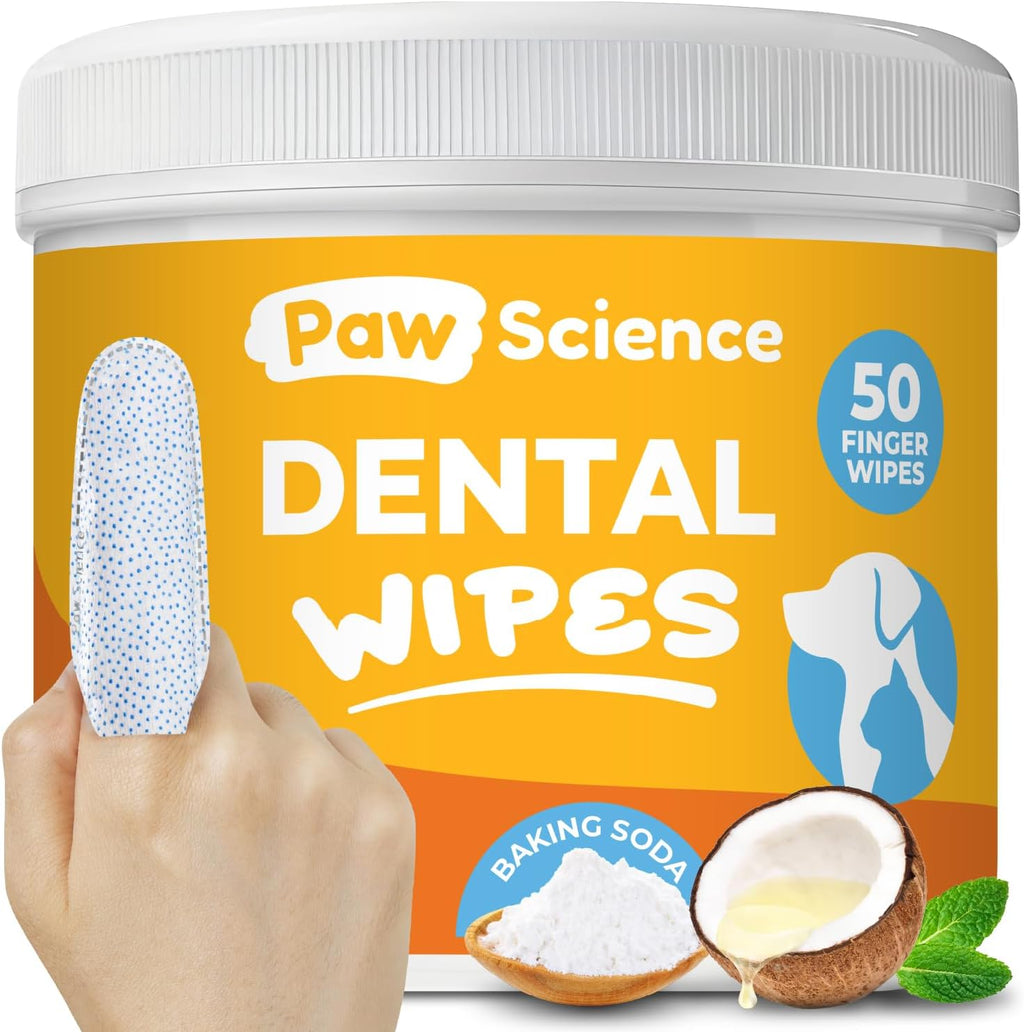 Dog & Cat Teeth Cleaning Wipes - Dental Finger Wipes for Cats & Dogs - Pet Toothbrush & Tooth Brushing Kit - Effective Teeth Cleaner (Unscented) - Image 9