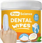 Dog & Cat Teeth Cleaning Wipes - Dental Finger Wipes for Cats & Dogs - Pet Toothbrush & Tooth Brushing Kit - Effective Teeth Cleaner (Unscented) - Image 9