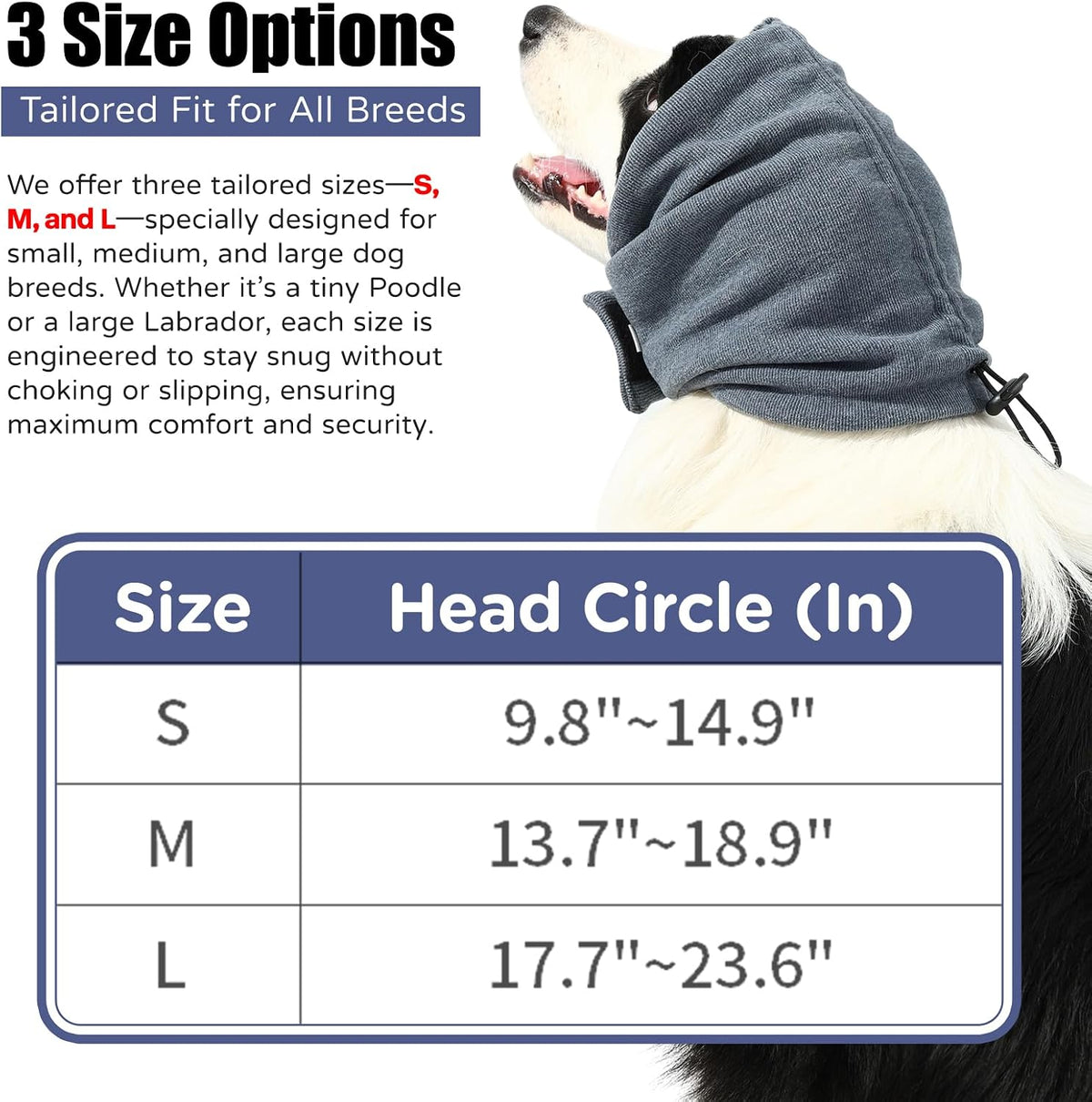 Adjustable dog ear muffs for noise protection close up details