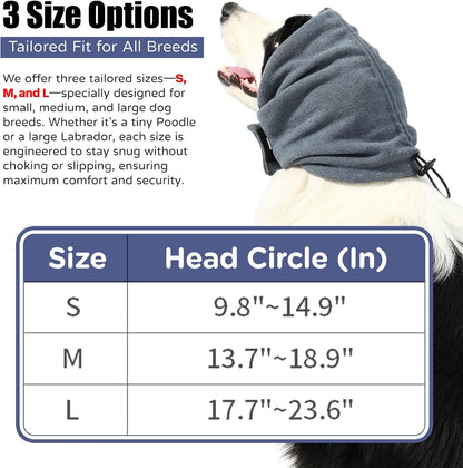 Adjustable dog ear muffs for noise protection close up details