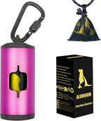 Metal Dog Poop Bag Holder 2-Pack w/Leash Clip|Durable Scratch-Resistant Aluminum|30 Bags+6 AccessoriesBlack - Image 12