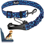 SlowTon Dog Seat Belt for Car, Adjustable 3 in 1 Dog Seatbelt with Elastic Bungee Buffer, Nylon Heavy Duty Dog Car Harness Reflective Safety Tether Leash with Latch Hook Clip Pink - Image 14