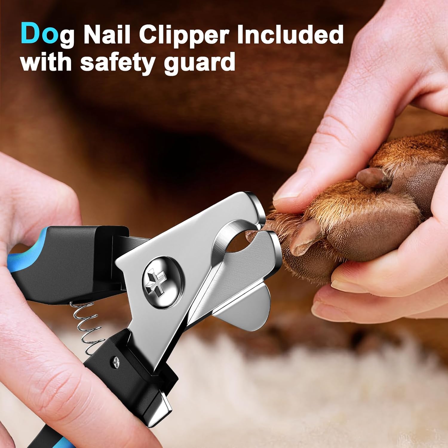 Close up of diamond grinding wheel on pet nail device