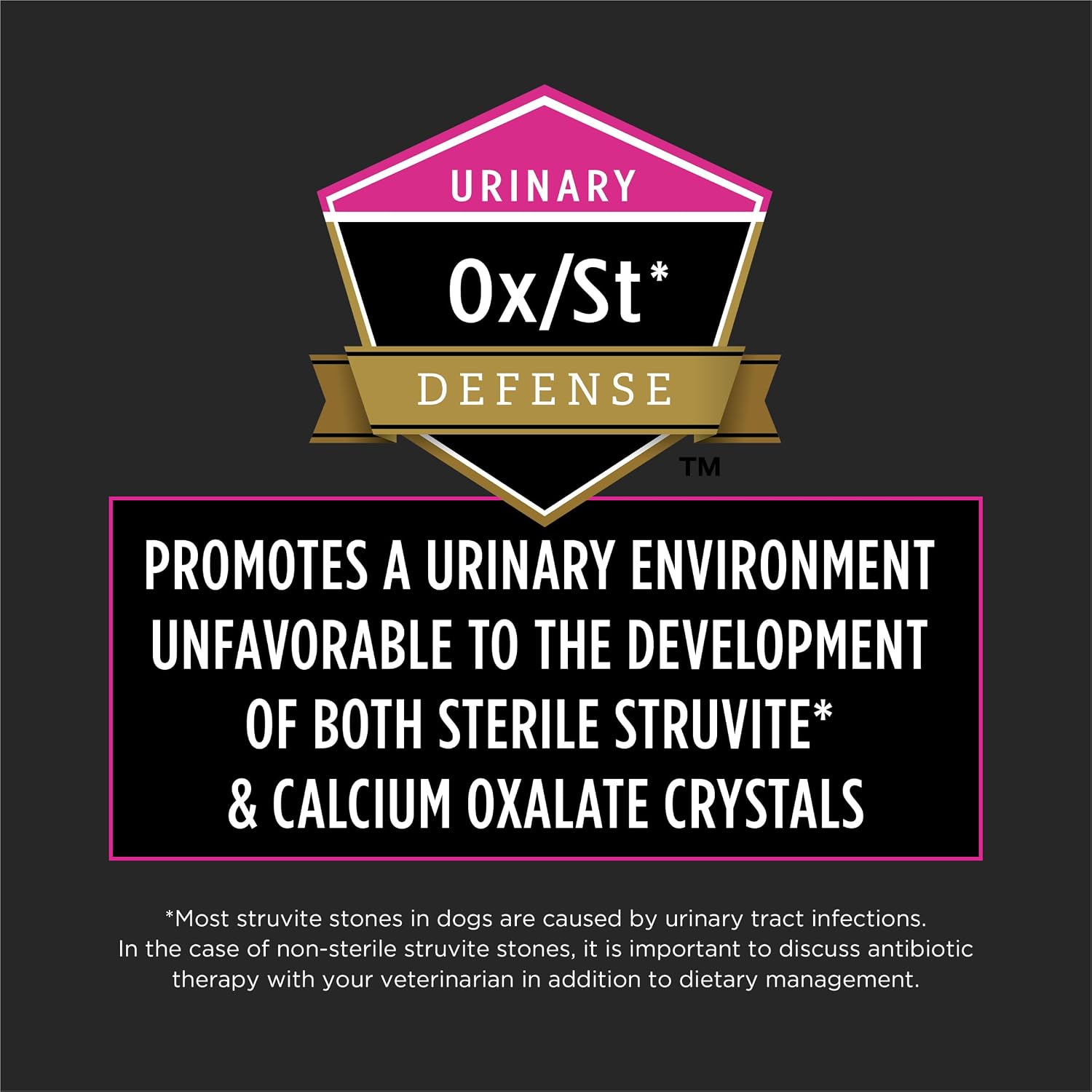 Purina Pro Plan Veterinary Diets dry dog food for struvite and calcium oxalate crystal management