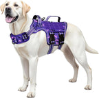 Dog Harness for Large Dogs Heavy Duty, Tactical No Pull Dog Harness with Molle System, Easy On and Off Service Dog Vest, Breathable Padded, Adjustable Reflective Pet Vest for Walking Hiking Training - Image 9