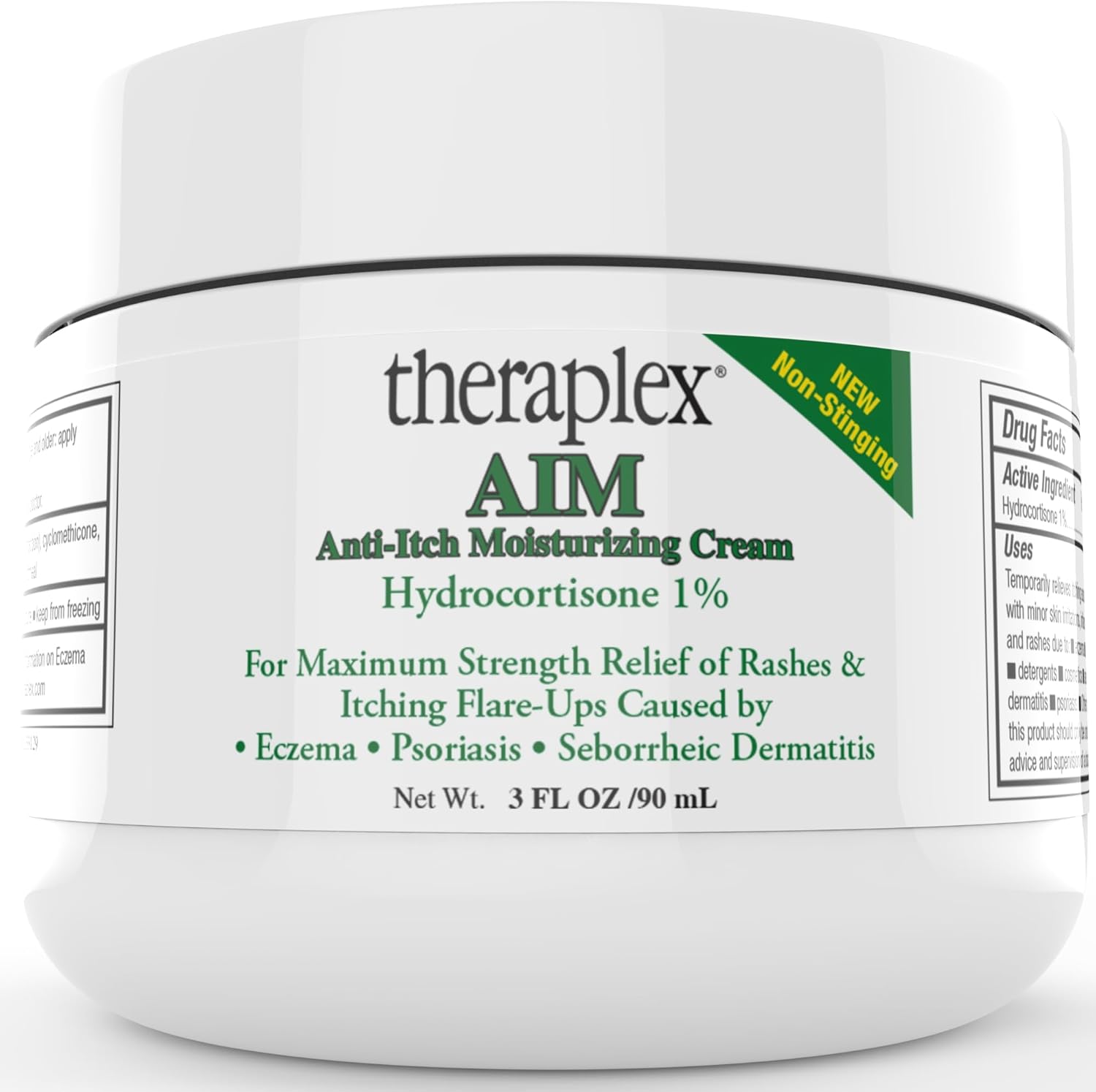 Theraplex AIM Anti Itch Moisturizing Cream front view jar