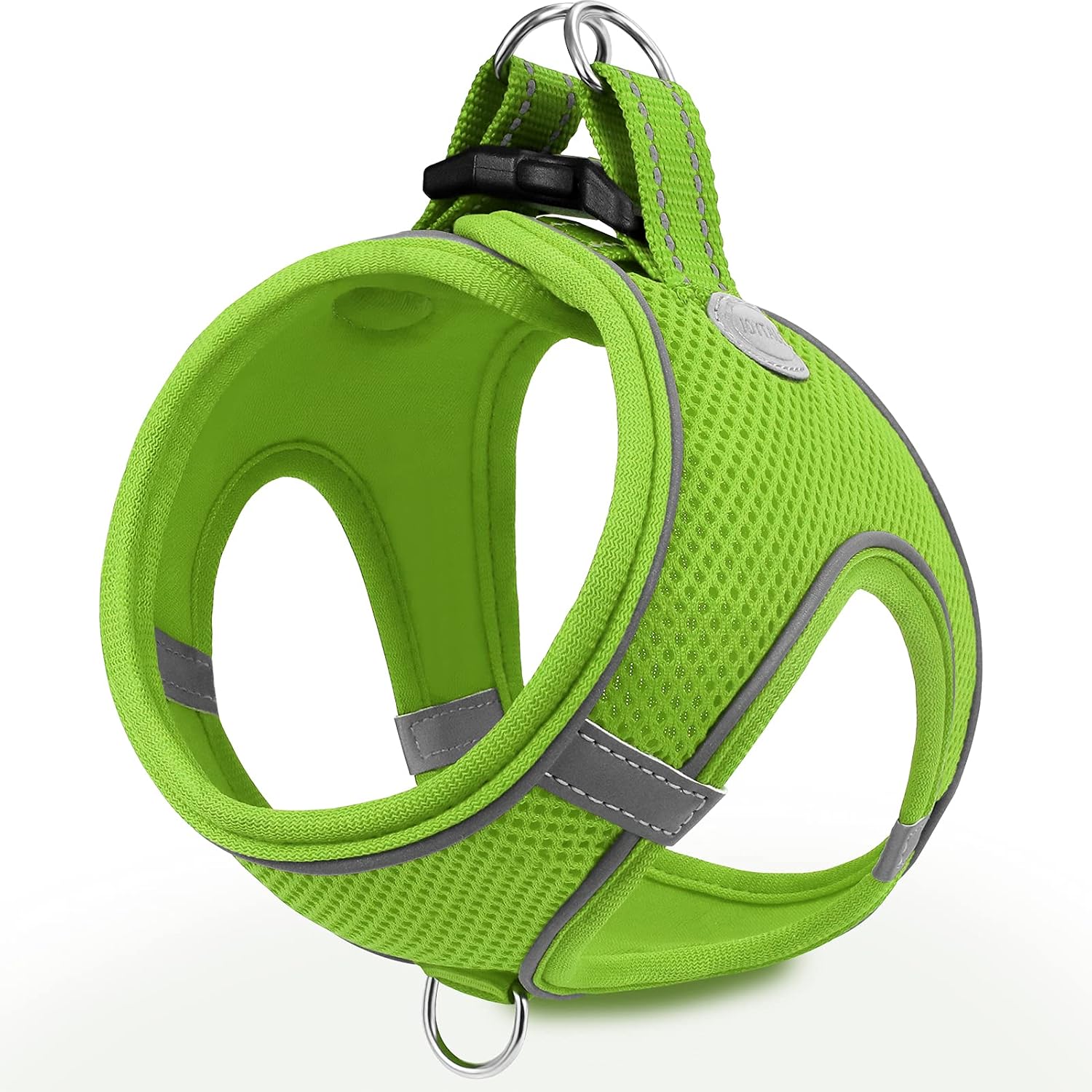 Joytale Small Dog Harness, Breathable Mesh Step-in Vest, Reflective Soft Padded Harnesses for Small and Medium Dogs, Black, M - Image 15