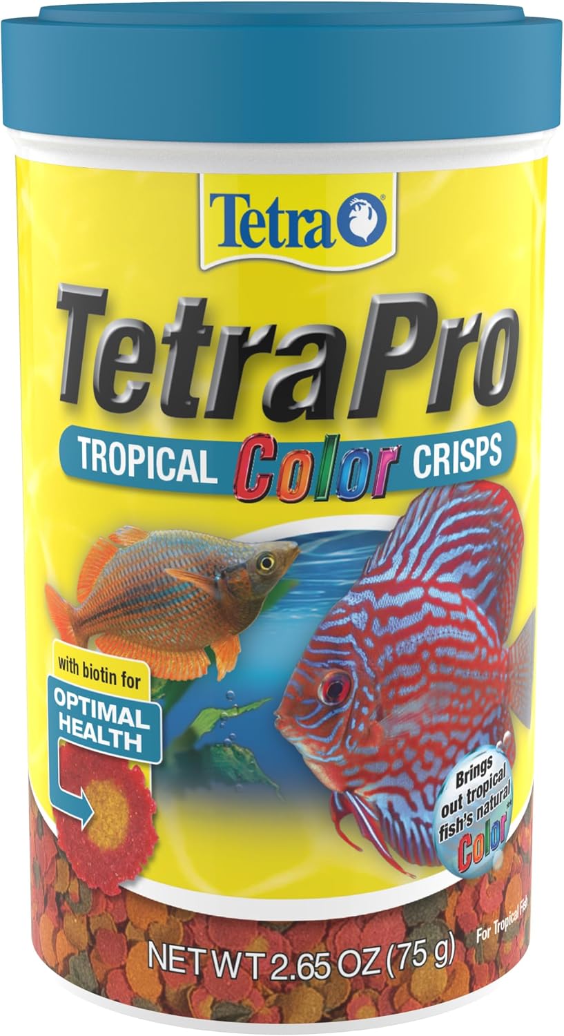 Premium TetraPro fish food bottle top and seal details