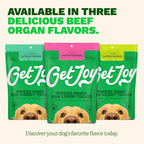 Get Joy freeze dried beef liver pieces texture and size detail