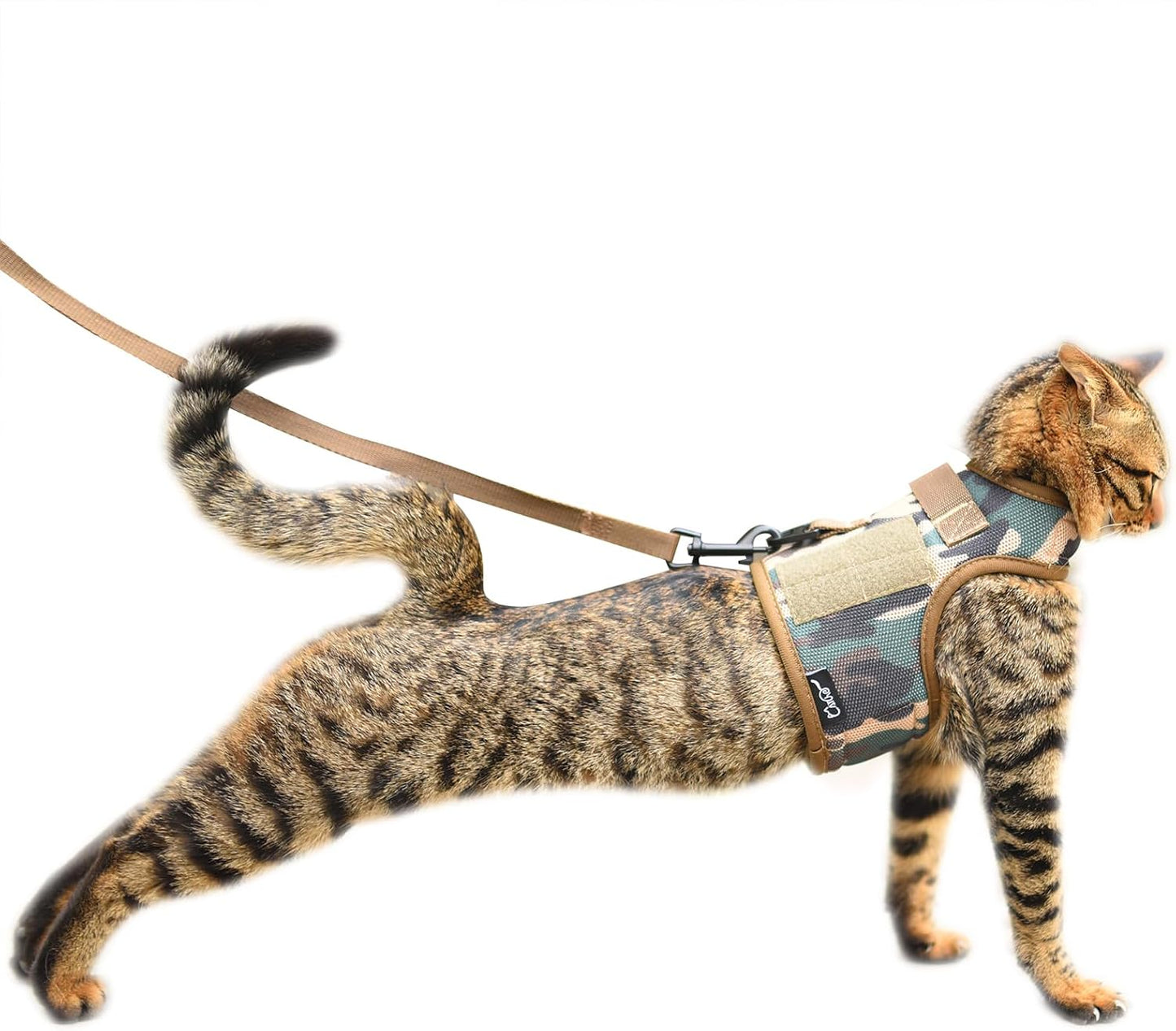 Cat Harness and Leash for Walking Escape Proof Breathable Mesh Fabric, Solid Blue, Large, Adjustable Cat Walking Jackets, Padded Stylish Cat Vest - Image 13