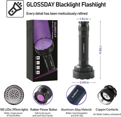 GLOSSDAY UV light being used to verify the authenticity of watermarks on official documents.
