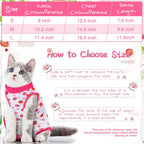 Nuanchu kitten recovery onesie pack showcasing orange and lemon fruit style prints.