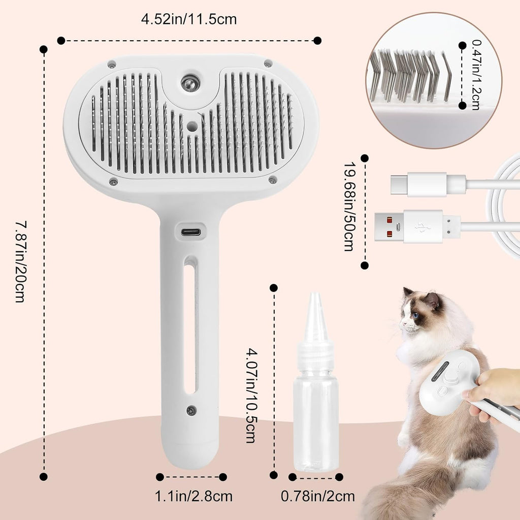 Rechargeable CityinSky steam brush for pet shedding