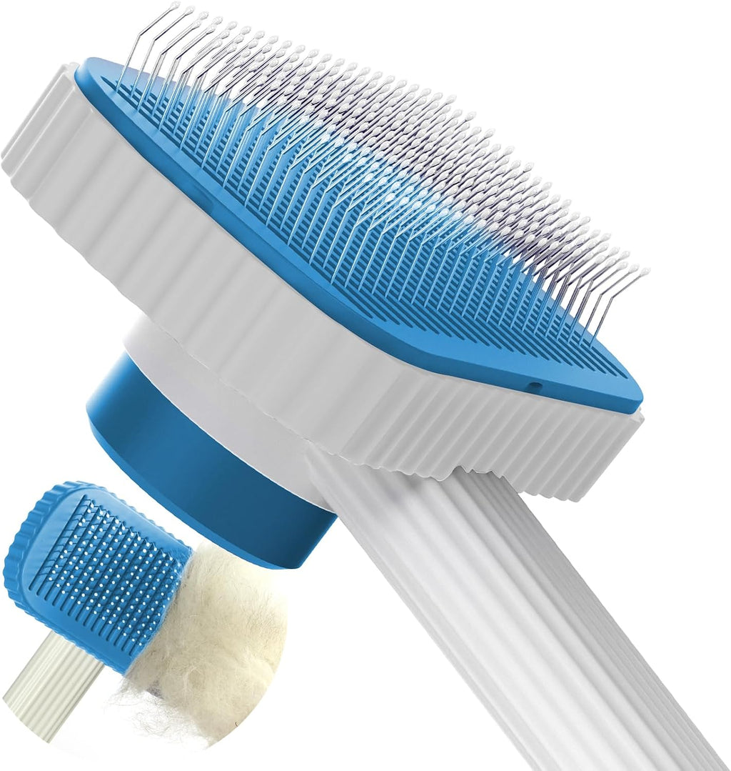 One-touch hair ejection mechanism on the Garstor cat brush