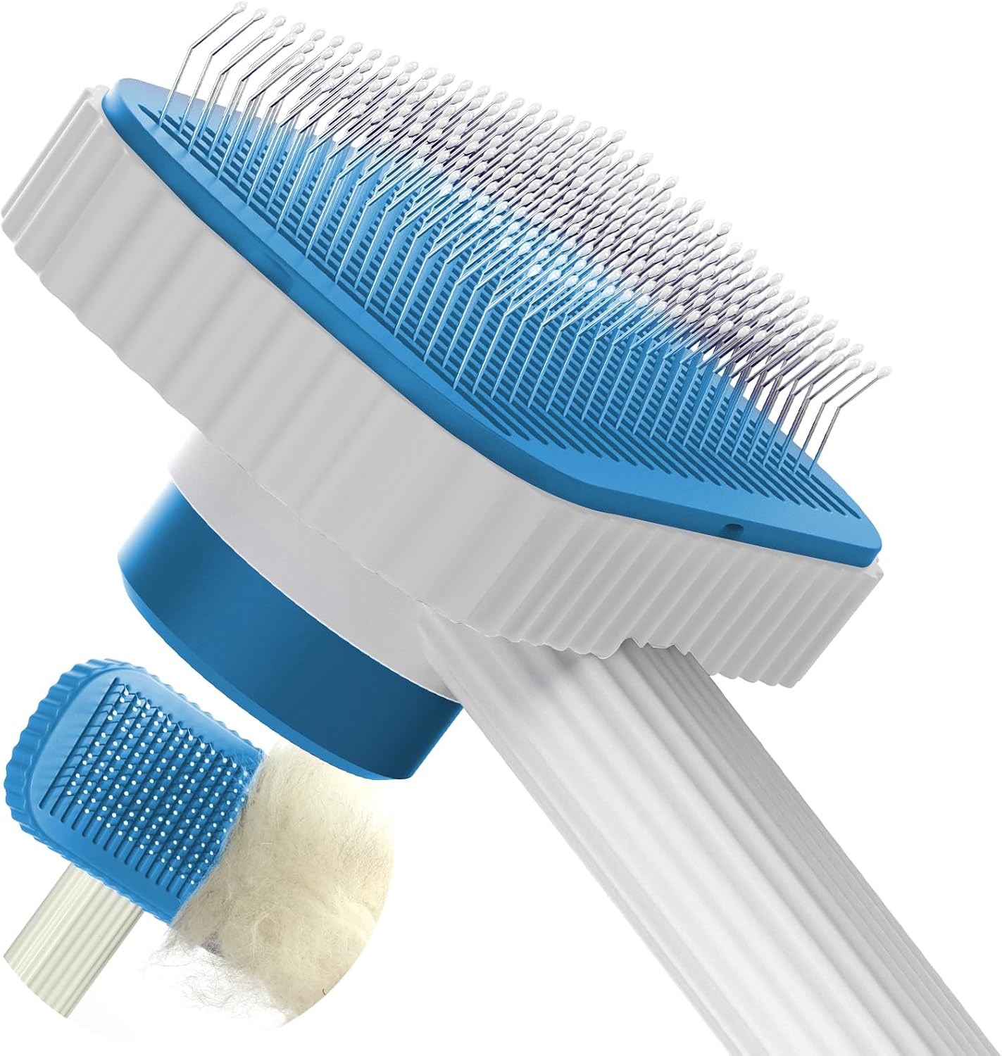 One-touch hair ejection mechanism on the Garstor cat brush
