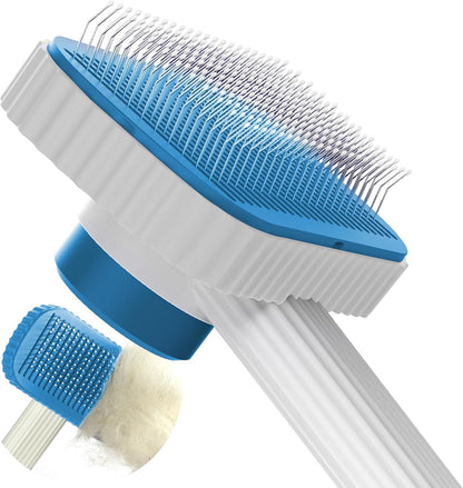 One-touch hair ejection mechanism on the Garstor cat brush