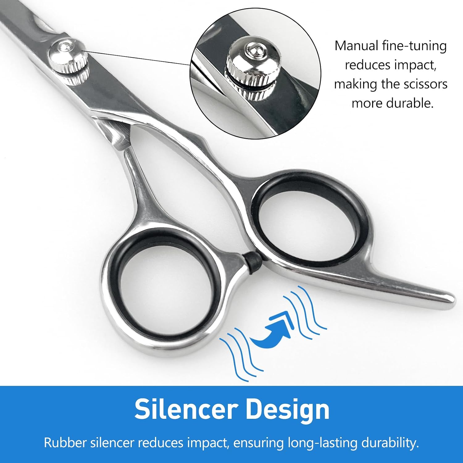 Jaasuee dog grooming scissors safely trimming hair around a pet paw outline