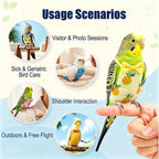 3 Pcs Reusable Bird Diaper Flight Suit with Leash Diaper Pads (Mix) - Image 4