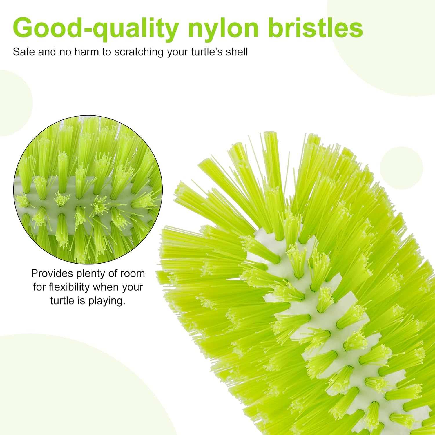 Gosknor tank mounted tortoise cleaning brush attached to smooth surface