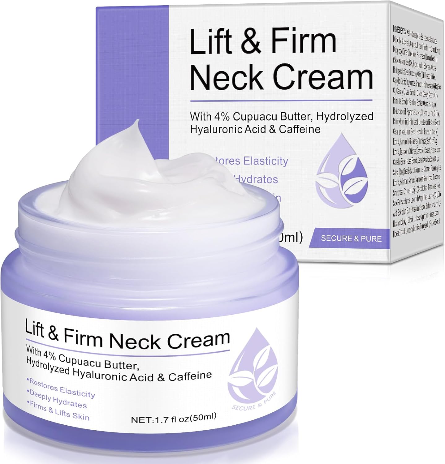 Layyin Mart Neck Firming Cream front view jar