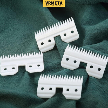 Close up of 18 tooth ceramic replacement moving cutter for grooming clippers