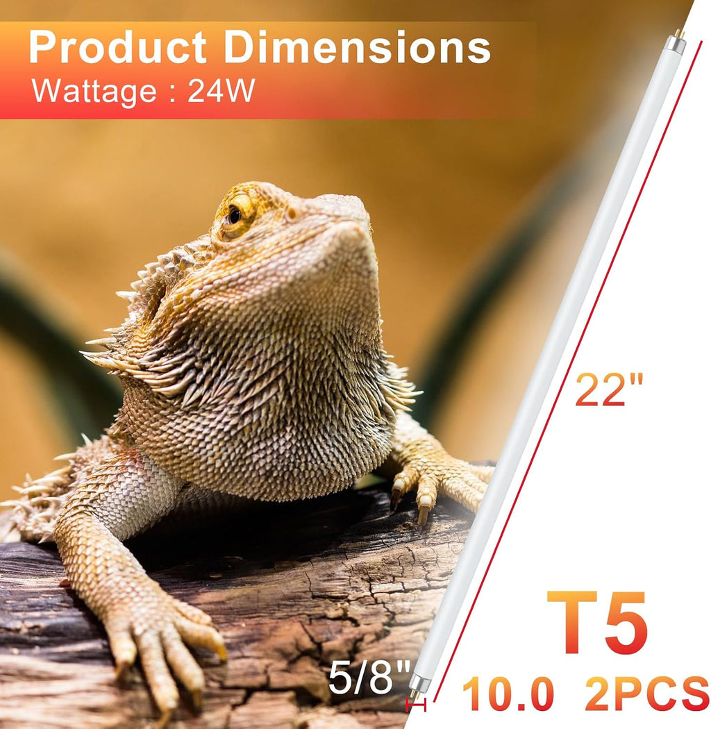 Two pack Lucky Herp lamp tubes side by side
