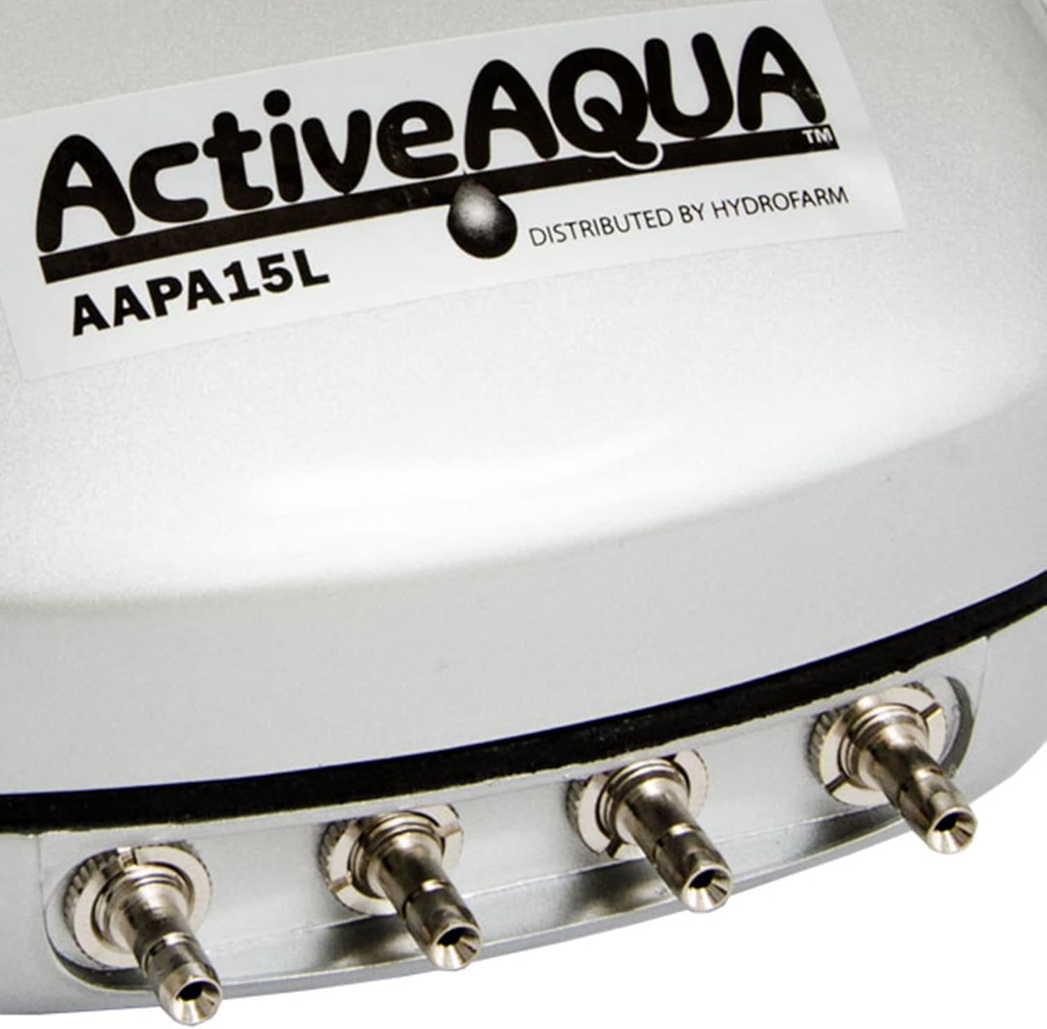Active Aqua six watt fifteen liters per minute air pump top dial control adjustment view