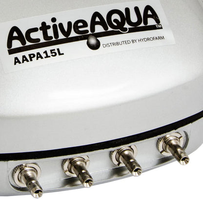 Active Aqua six watt fifteen liters per minute air pump top dial control adjustment view