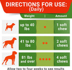 Instructions on back of Strellalab No Poo Chews container