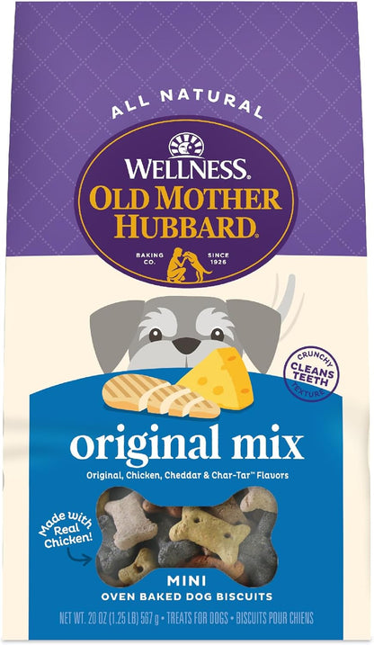 Old Mother Hubbard Wellness P-Nuttier Dog Biscuits, Natural, Training Treats, Peanut Butter Flavor, Mini Size, (20 Ounce Bag) - Image 13
