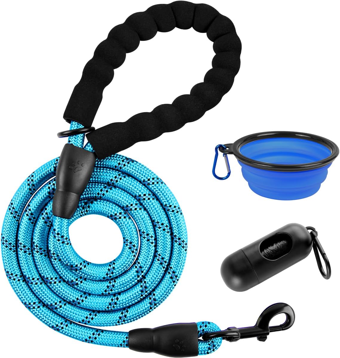 BARKBAY Dog Leashes for Large Dogs Heavy Duty Dog Leash 4/5/6 FT with Comfortable Padded Handle and Highly Reflective Threads for Medium Large Dogs Walking Training Running (5FT-1/2'',Pink) - Image 10