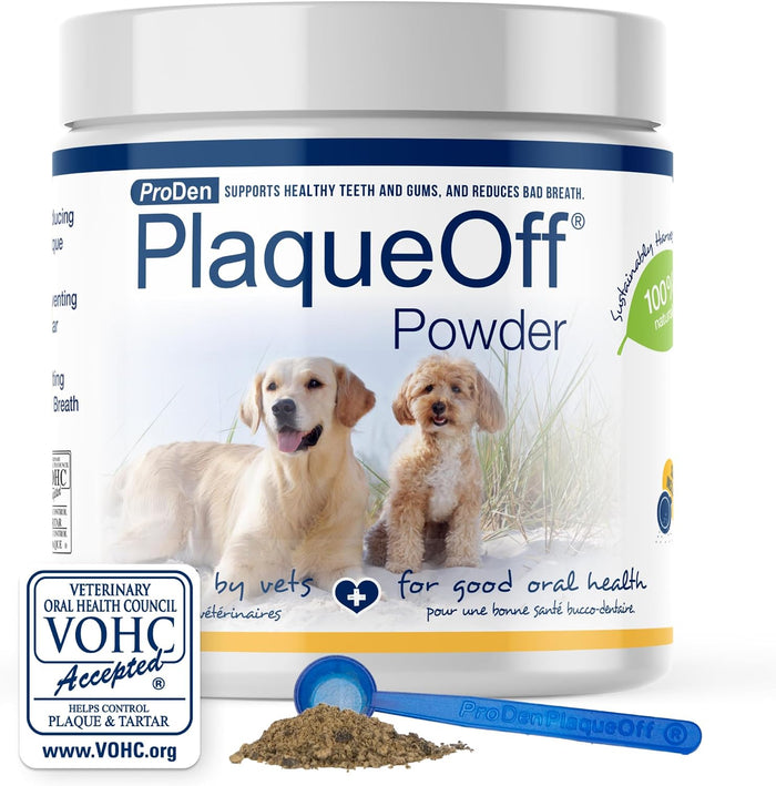 ProDen PlaqueOff Powder for Dogs - Dog Tartar and Plaque Remover - 180g - Image 1