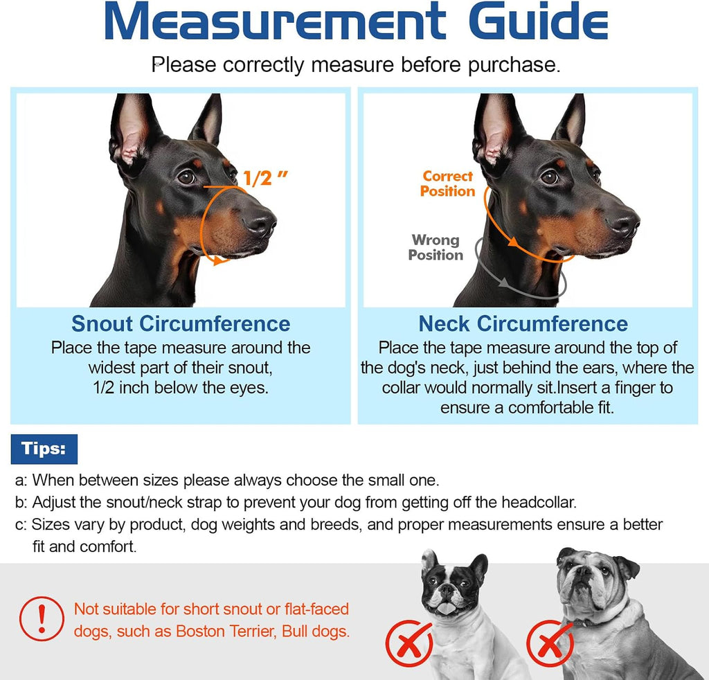 Pawaboo reflective nylon dog muzzle adjustable nose loop
