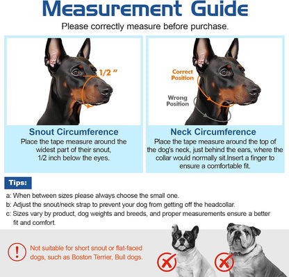 Pawaboo reflective nylon dog muzzle adjustable nose loop