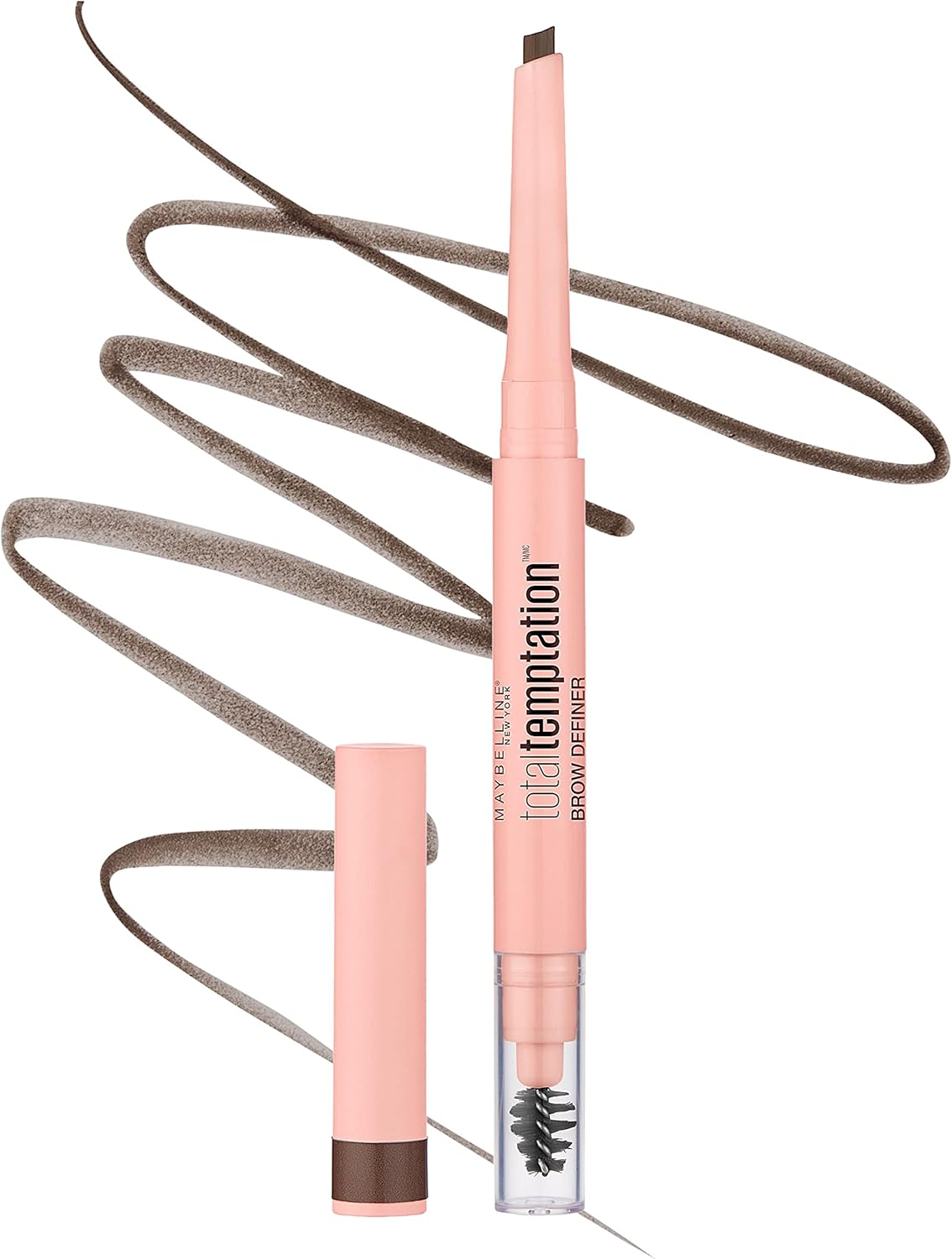 Maybelline dual ended eyebrow definer pencil laid flat open view