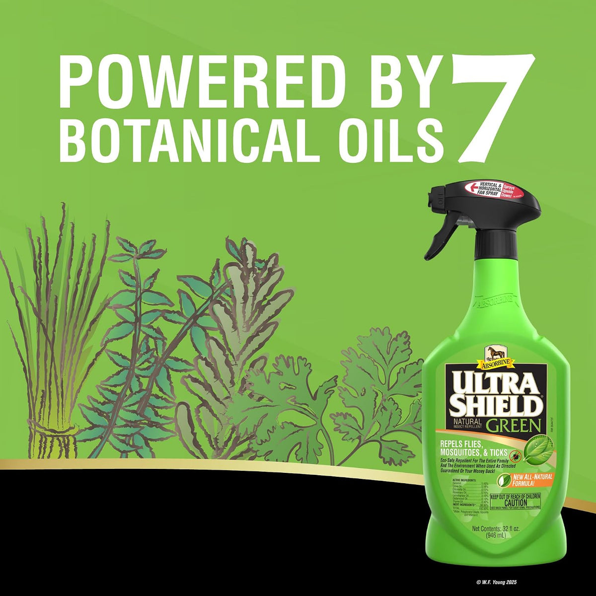 Absorbine UltraShield Green natural repellent trigger nozzle detail