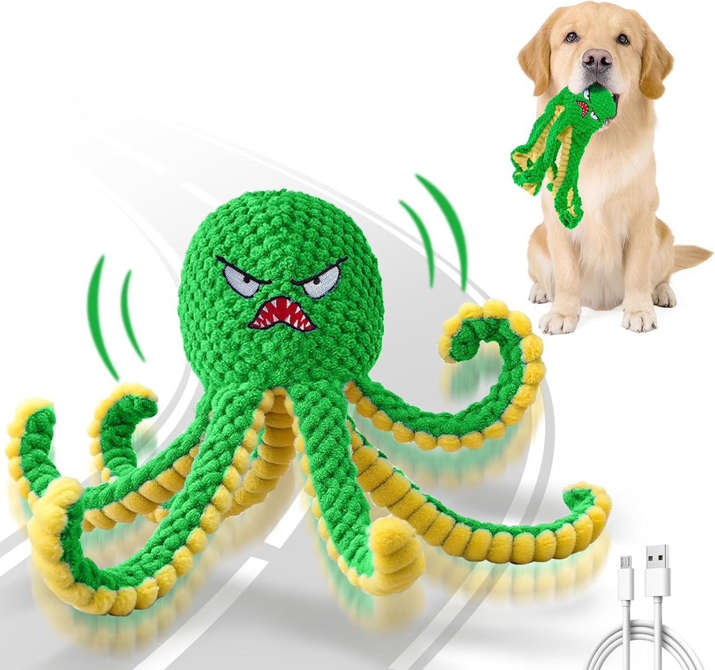 Complete packaging of the Qraxond imported octopus dog entertainment toy set.
