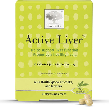 New Nordic Active Liver 30 tablets front packaging view daily liver supplement