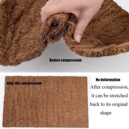 Hamiledyi washable and reusable coconut fiber pet mat close up texture